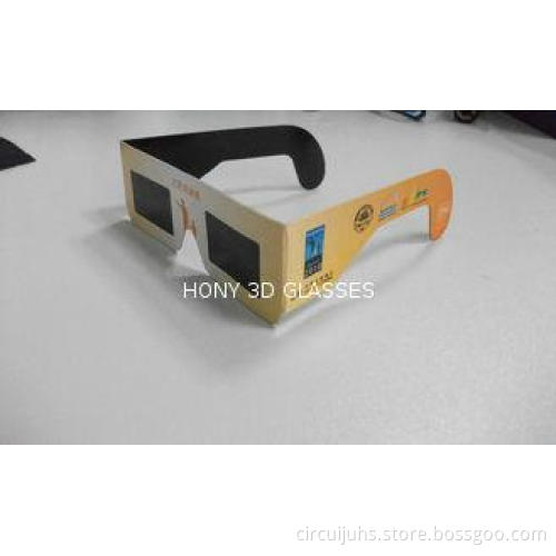 Disposable Solar Eclipse Viewing Glasses Eyewear With Paper
